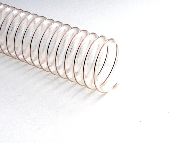 Spiral coiled tube ø180 mm l:500mm with 2 pcs. hose clips