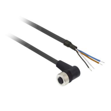 Sensor connection cable with M12 female connector, 5m lenght