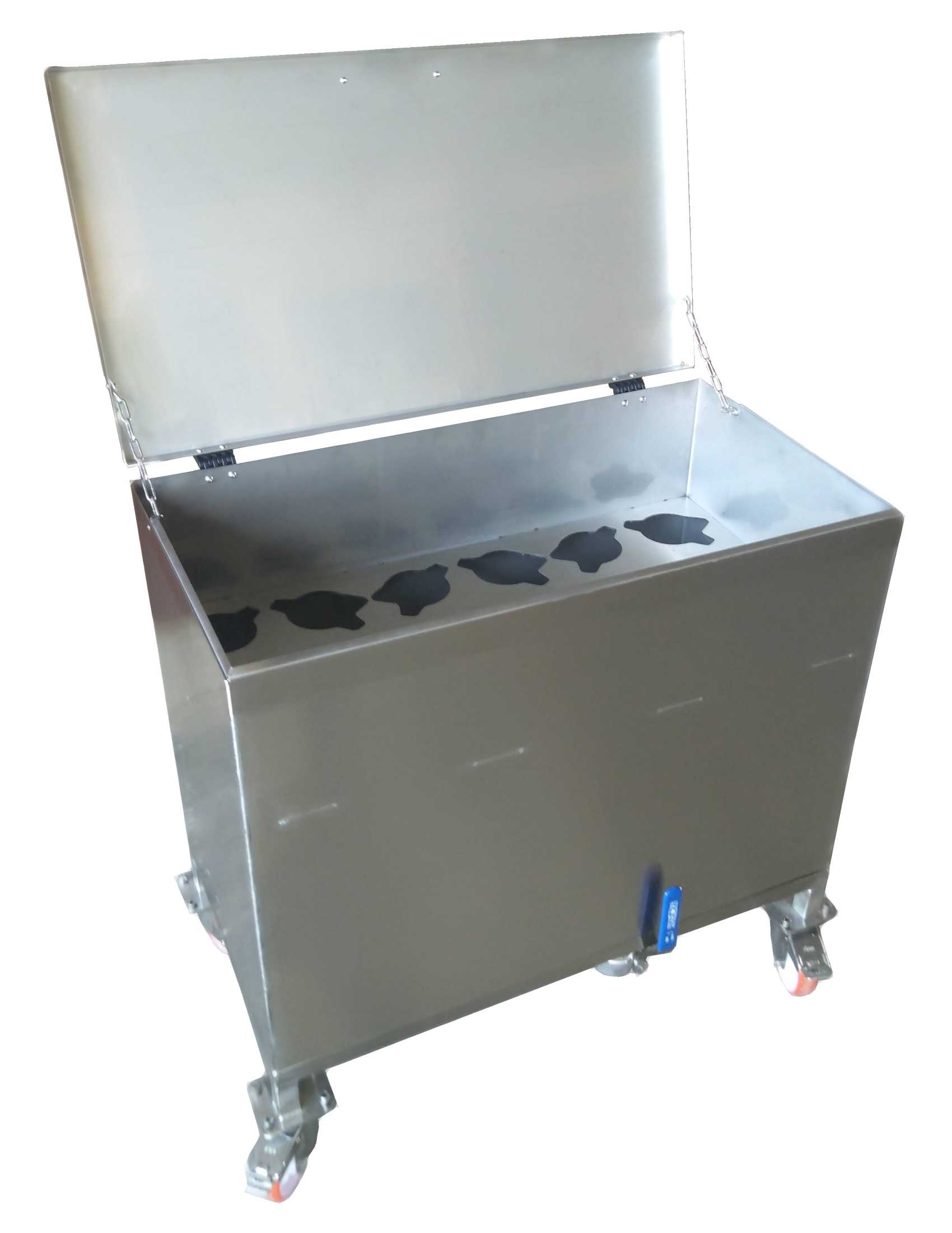 Wagon for closing head + closing arms, 18 sub-divisions