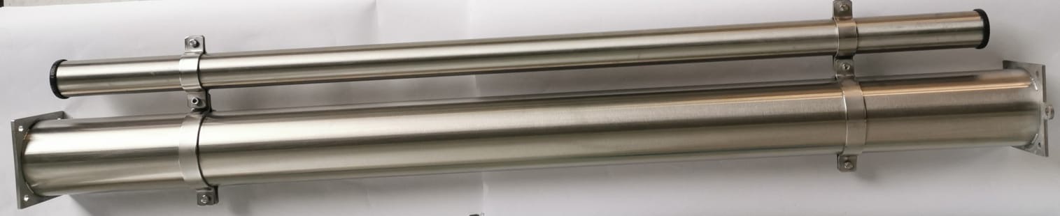 Pneumatic tube l=1.350 x 104 ø mm with cable channel